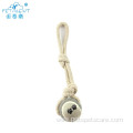 rope pet toy dog chewing tennis ball toy